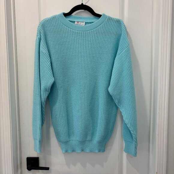 Light Blue Knitted Sweater - Picture 1 of 4